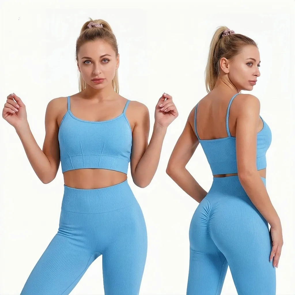 Legging high_waist+crop top set