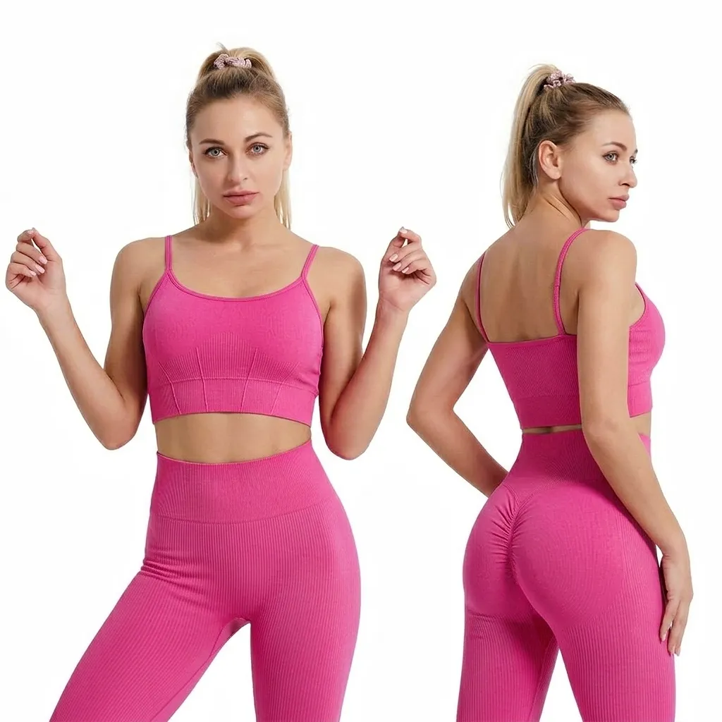 Legging high_waist+crop top set