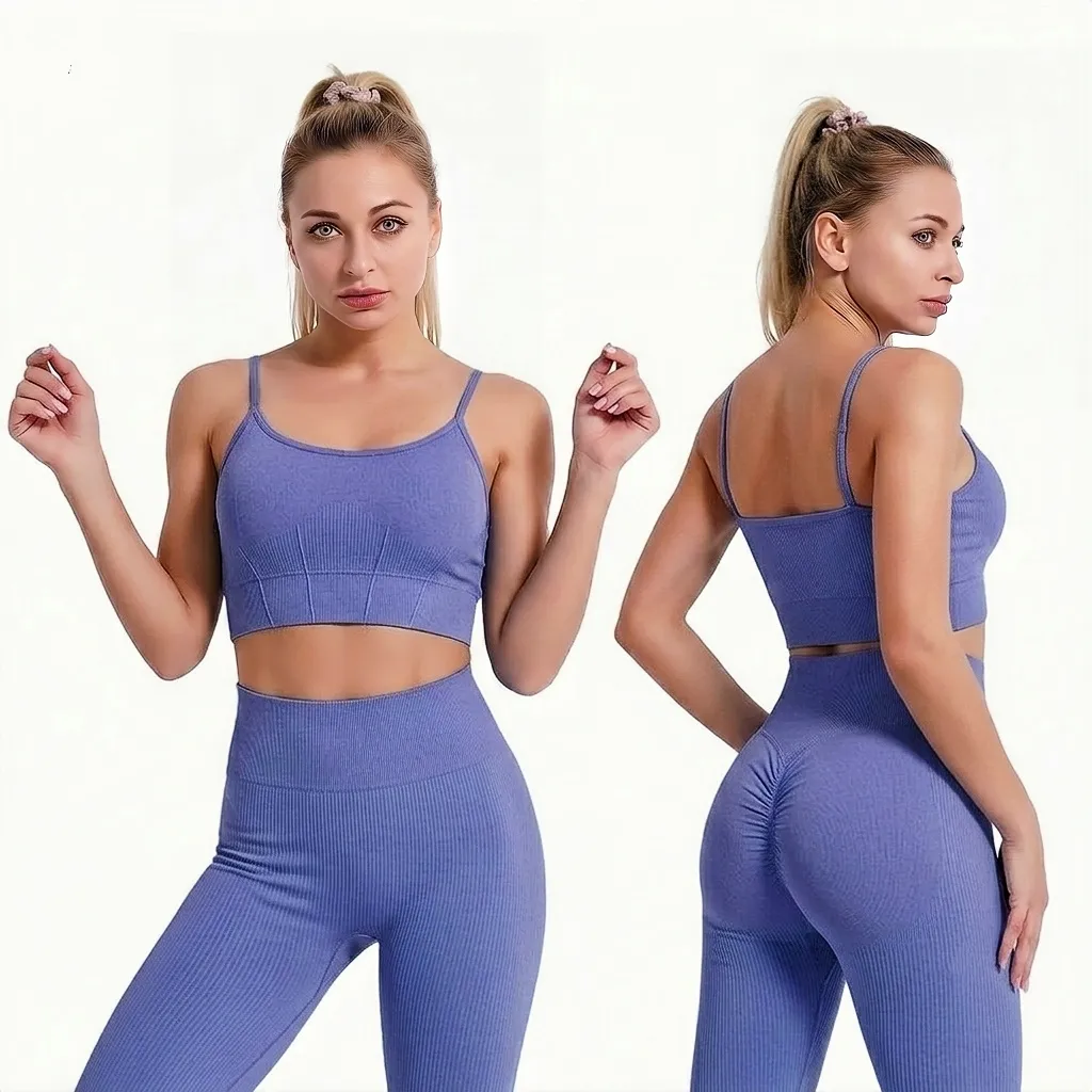 Legging high_waist+crop top set