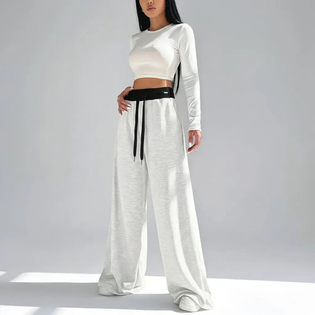 Oversized Wide-Leg Sweatpants