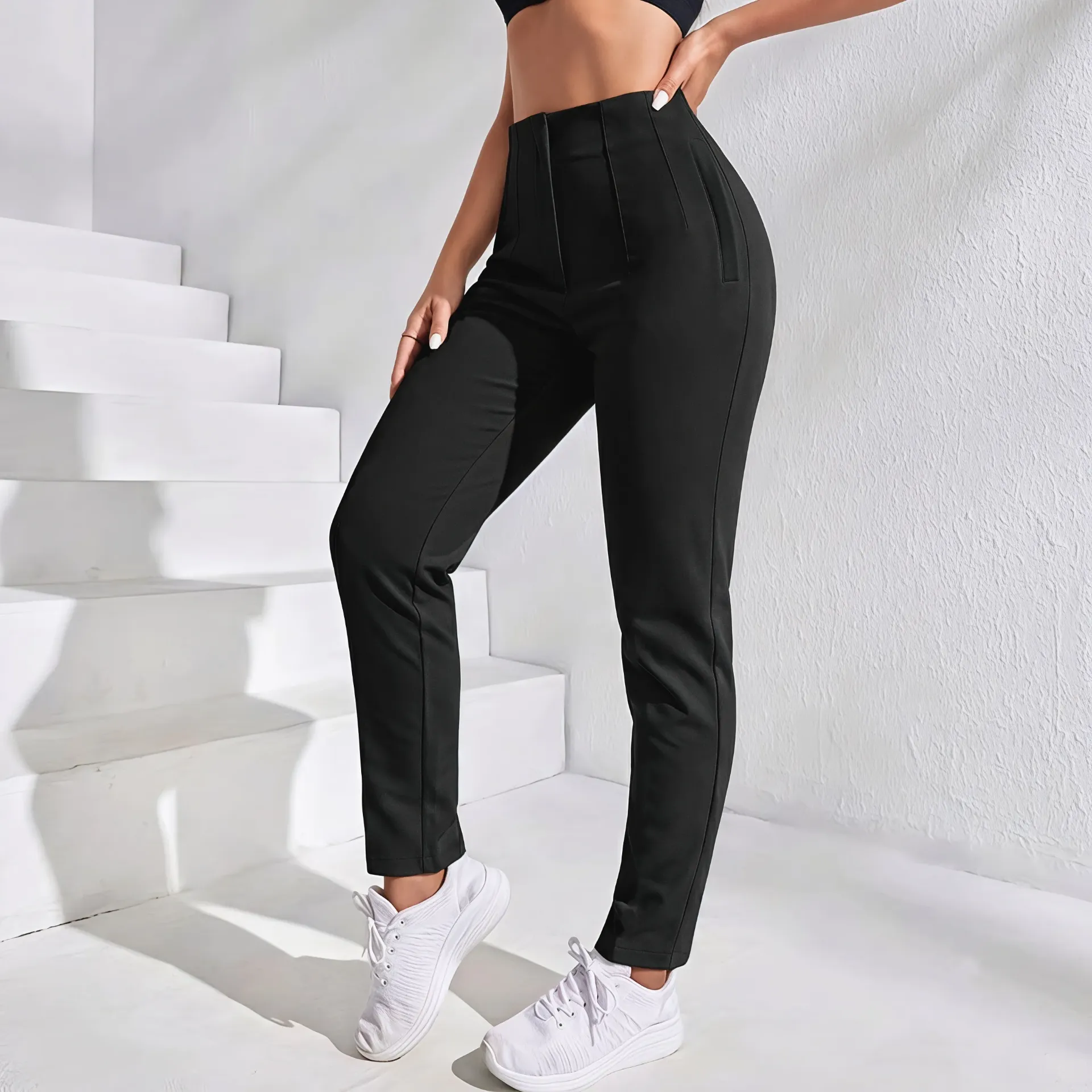Women's Elegant Straight-Leg Pants