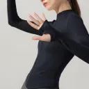 Seamless Long Sleeve Zip-Up Sports Jacket